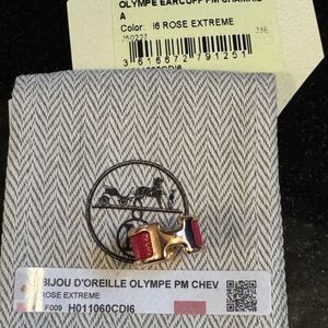 Hermès Pink and Gold Ear Cuff